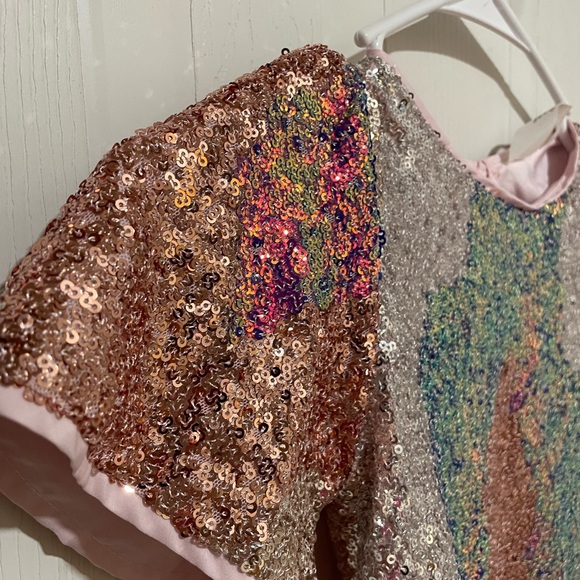 H&M toddler sequin top. NWOT. Size 4t. Matching skirt, 4t. - Picture 4 of 6